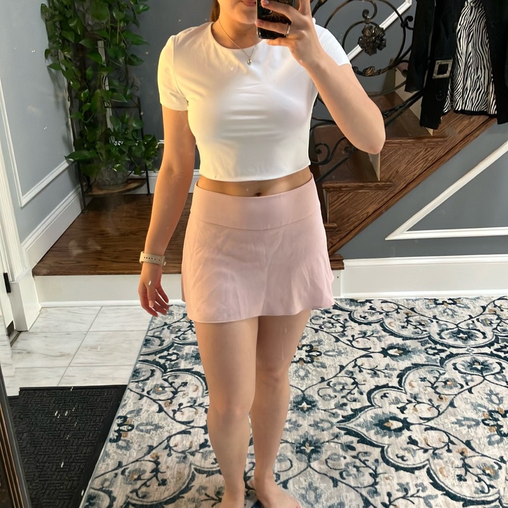 Express baby pink skort